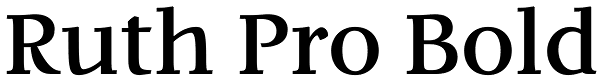 Ruth Pro Bold Font
