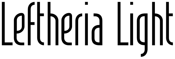 Leftheria Light Font