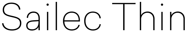 Sailec Thin Font