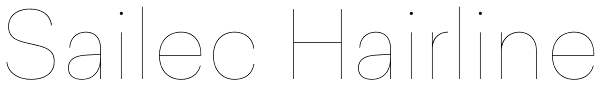 Sailec Hairline Font