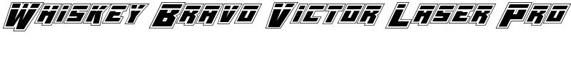 Whiskey Bravo Victor Laser Pro Font