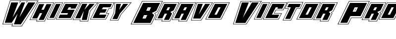 Whiskey Bravo Victor Pro Font