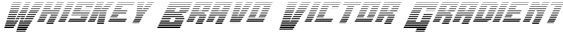 Whiskey Bravo Victor Gradient Font