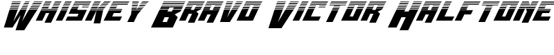Whiskey Bravo Victor Halftone Font