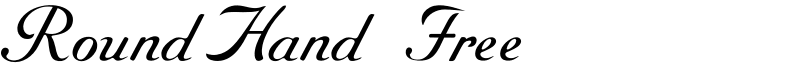 RoundHand Free Font