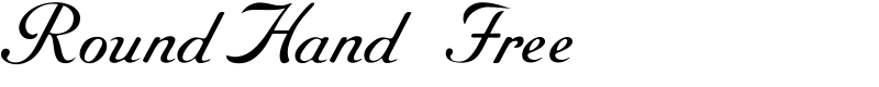 RoundHand Free Font
