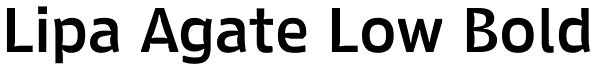 Lipa Agate Low Bold Font