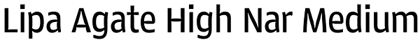 Lipa Agate High Nar Medium Font