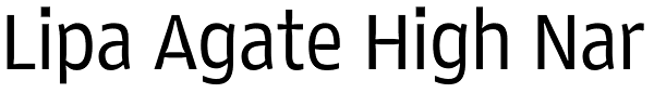 Lipa Agate High Nar Font