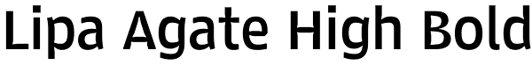 Lipa Agate High Bold Font