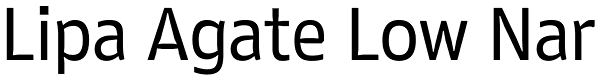 Lipa Agate Low Nar Font