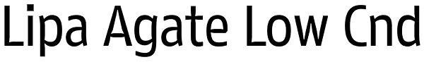 Lipa Agate Low Cnd Font
