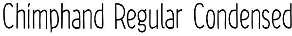 Chimphand Regular Condensed Font