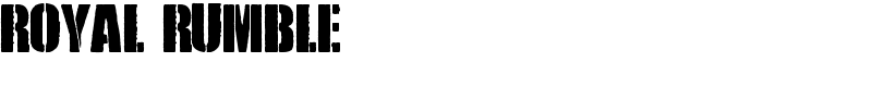 Royal Rumble Font