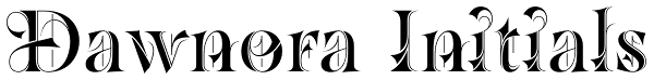 Dawnora Initials Font