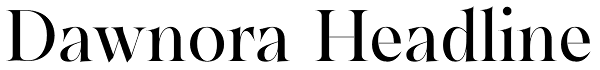 Dawnora Headline Font