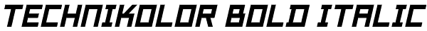 Technikolor Bold Italic Font