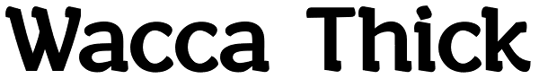 Wacca Thick Font