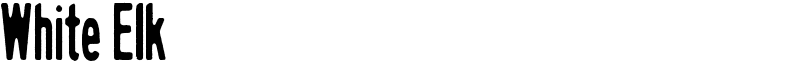 White Elk Font