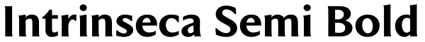 Intrinseca Semi Bold Font