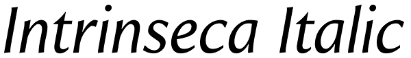 Intrinseca Italic Font