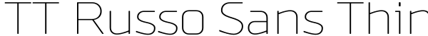 TT Russo Sans Thin Font