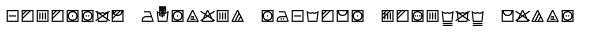 Monostep Washing Symbols Rounded Light Font