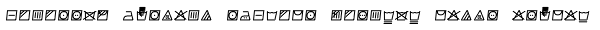 Monostep Washing Symbols Rounded Light Italic Font