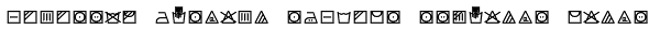 Monostep Washing Symbols Straight Light Font