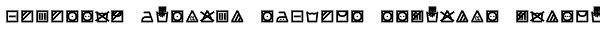 Monostep Washing Symbols Straight Regular Font