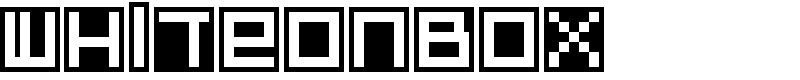 whiteonbox Font