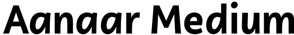 Aanaar Medium Font