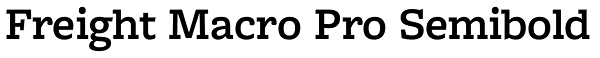 Freight Macro Pro Semibold Font