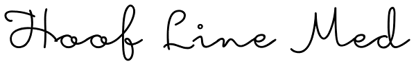 Hoof Line Med Font