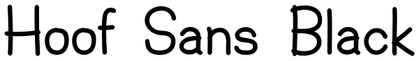 Hoof Sans Black Font