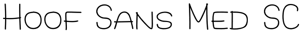 Hoof Sans Med SC Font