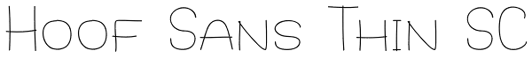 Hoof Sans Thin SC Font