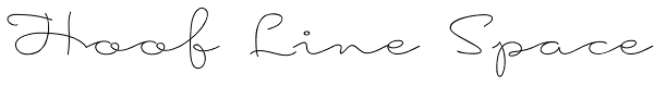 Hoof Line Space Font