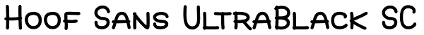 Hoof Sans UltraBlack SC Font