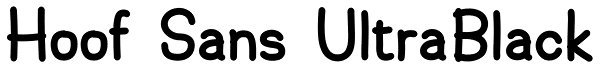 Hoof Sans UltraBlack Font