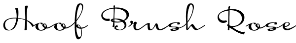 Hoof Brush Rose Font