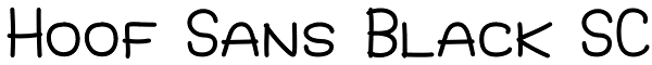 Hoof Sans Black SC Font