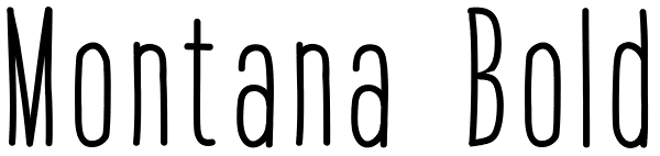 Montana Bold Font