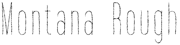 Montana Rough Font