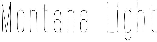 Montana Light Font