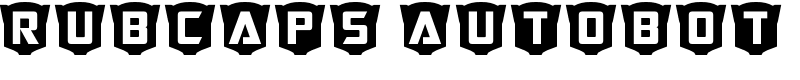 RubCaps Autobot Font