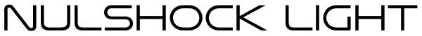 Nulshock Light Font