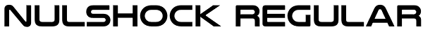 Nulshock Regular Font