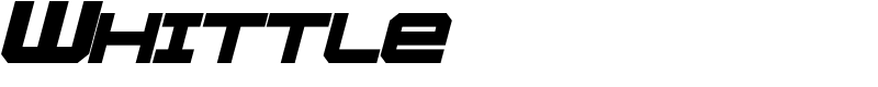Whittle Font