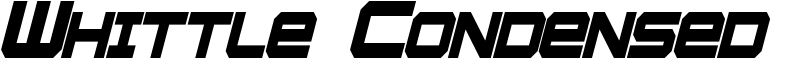 Whittle Condensed Font